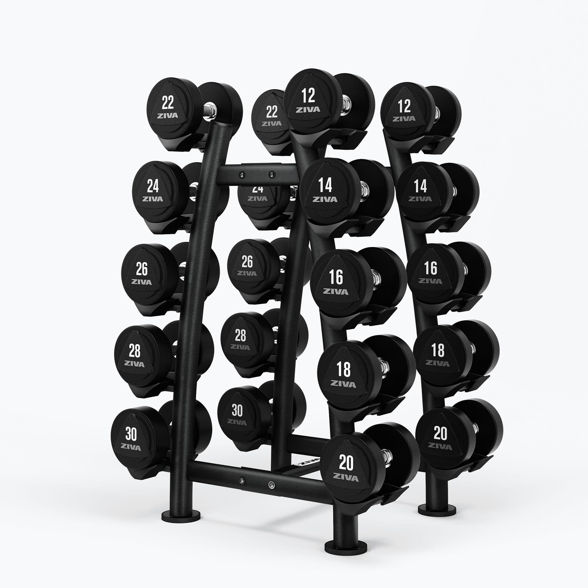 ST 10-PAIR X-BRACE DUMBBELL RACK